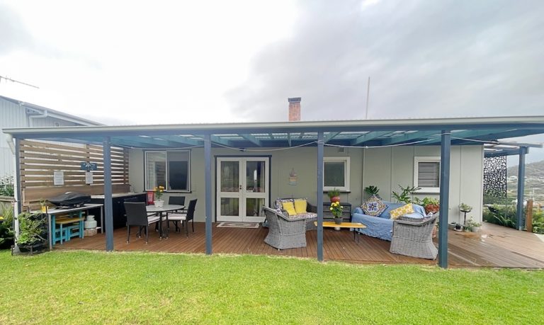 Outside BBQ and lounge.